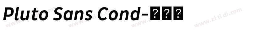 Pluto Sans Cond字体转换